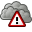 Alert, warning, climate, exclamation, weather, Error, wrong, severe DarkGray icon