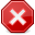 cancel, no, Process, stop Crimson icon
