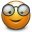 Glasses, Emotion, smile, Emoticon, happy, Face DarkSlateGray icon