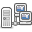 workgroup, network Black icon