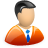 Human, user, Account, people, employee, profile Firebrick icon