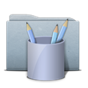 work, Folder, Graphite Black icon