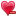 valentine, Heart, subtract, love, Minus Crimson icon