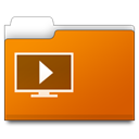 Folder, media player Chocolate icon