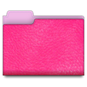 pink, Leather, Folder DeepPink icon