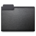 Leather, balck DarkSlateGray icon