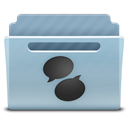 Comment, speak, talk, Chat DarkGray icon