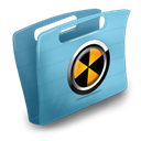 Folder, Burn Black icon