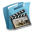 movie, video, film, Folder Black icon