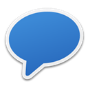 Comment, talk, speak, Chat SteelBlue icon