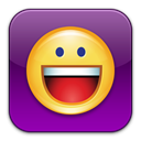 Messenger, yahoo DarkMagenta icon