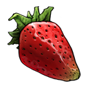 strawberry, Fruit, vegetable Black icon