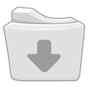 Folder, Downloads Gainsboro icon