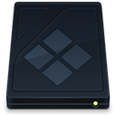 Folder, Bootcamp, drive, onyx DarkSlateGray icon