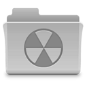 Burn, Folder Silver icon
