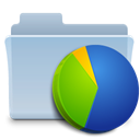 chart, Folder, graph LightSteelBlue icon