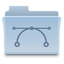 Folder, vector LightSteelBlue icon