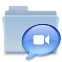 Folder, Chat, badged, speak, talk, Comment LightSteelBlue icon