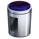 recycle bin, Trash, Blank, Empty Black icon