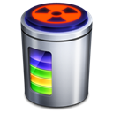 Trash, Full, recycle bin Black icon