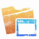 Folder, Desktop Black icon