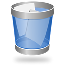 recycle bin, Full, Trash Black icon