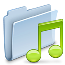badged, music, Folder LightSteelBlue icon