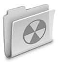 Burn, Folder Silver icon