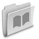 Folder, grey, Library Silver icon