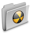 Folder, Burn Black icon