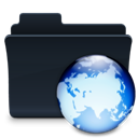 Folder, Asia, network Black icon
