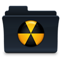Folder, Burn, badged Icon