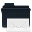 Folder, badged, Message, mail, Email, Letter, envelop Black icon