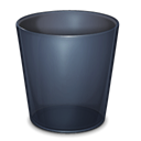 Folder, Trash, Blank, Empty, recycle bin, onyx DarkSlateGray icon