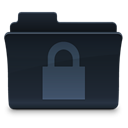 Lock, Folder, locked, security DarkSlateGray icon