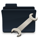 Folder, utility, badged DarkSlateGray icon