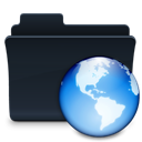 network, Folder Black icon