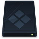 drive, Folder, Bootcamp, onyx DarkSlateGray icon