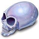 Crystal, skull Black icon