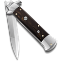Knife, switchblade Black icon