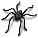 plastic, spider Black icon
