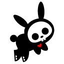 Bunny, hop Black icon
