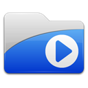 film, movie, video RoyalBlue icon