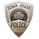 iowa, police, state Black icon