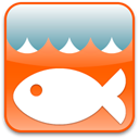 Animal, fish OrangeRed icon