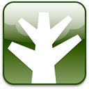 plant, Tree, chunky DarkOliveGreen icon