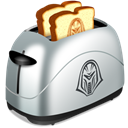 toast, food, done Black icon