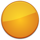 Empty, Orange, Blank, Badge Goldenrod icon