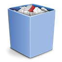 Full, Trash, recycle bin, Alt LightSteelBlue icon