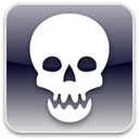 skull DarkSlateGray icon